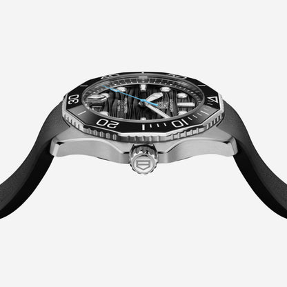 TAG Heuer Aquaracer Professional 300 Date 42mm aço com bracelete de borracha