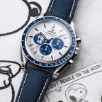 Speedmaster Série de aniversário, 42 mm, aço em bracelete de nylon