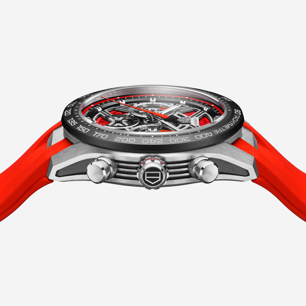 TAG Heuer Carrera Chronograph Extreme Sport, 44 mm, aço em bracelete de borracha