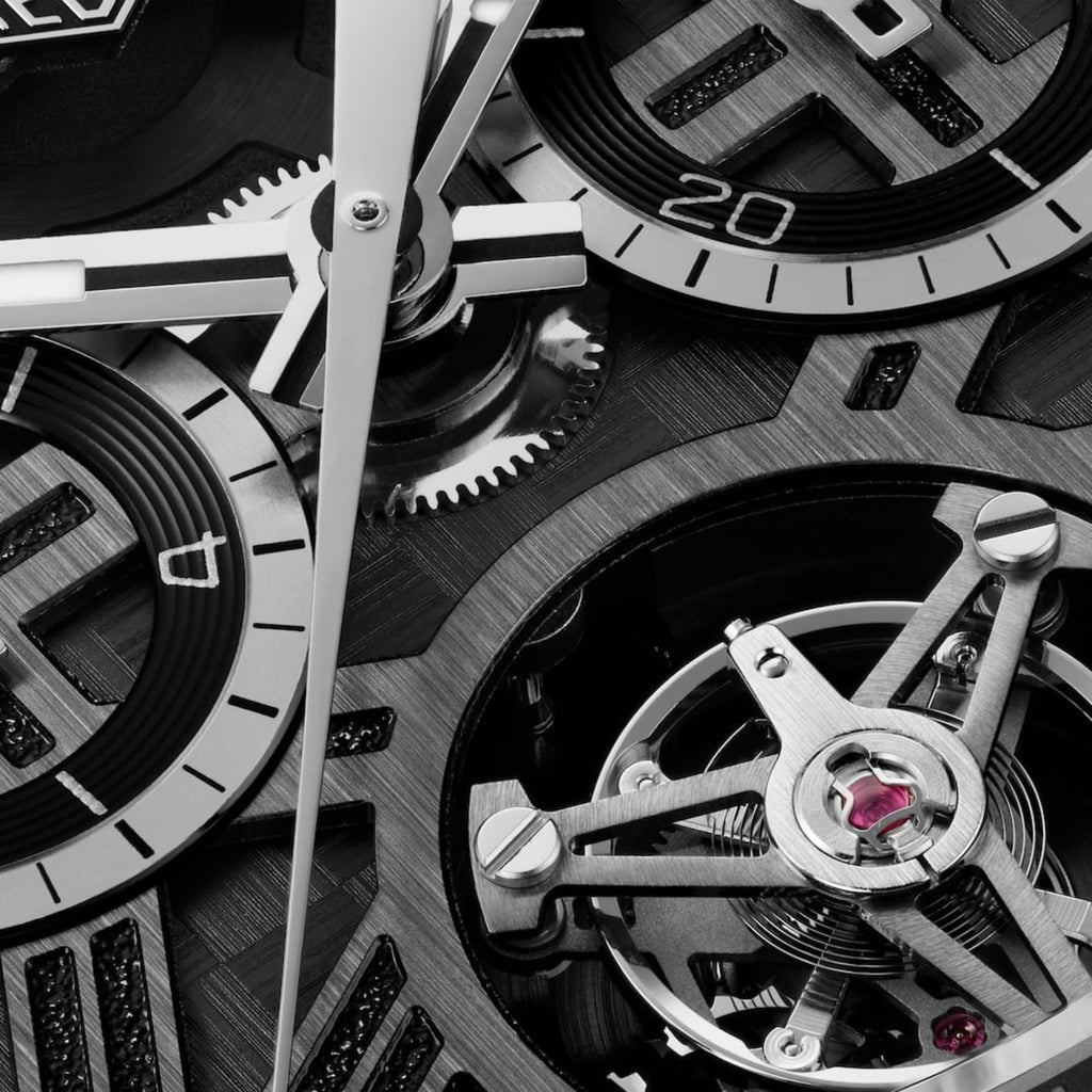 TAG Heuer Carrera Chronograph Tourbillon Extreme Sport, 44 mm, aço em bracelete de borracha