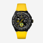 TAG Heuer Formula 1 Chronograph x Senna, 44 mm, aço em bracelete de borracha