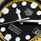 TAG Heuer Formula 1 Solargraph, 38 mm, aço em bracelete de borracha