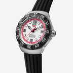 TAG Heuer Formula 1 Solargraph, 38 mm, aço em bracelete de borracha