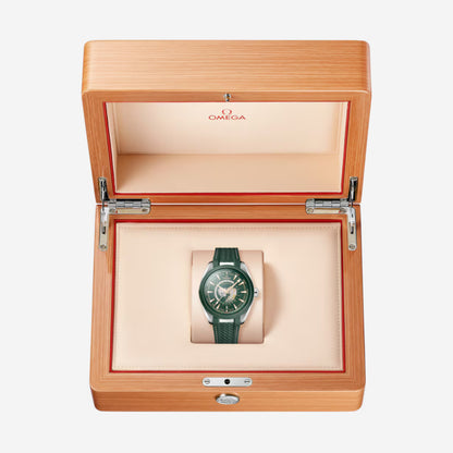 Seamaster Aqua Terra Worldtimer 150M Rio 43mm aço com bracelete de borracha