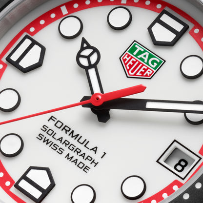 TAG Heuer Formula 1 Solargraph 38mm aço com bracelete em aço