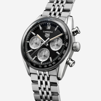 TAG Heuer Carrera Chronograph 39mm aço com bracelete em aço