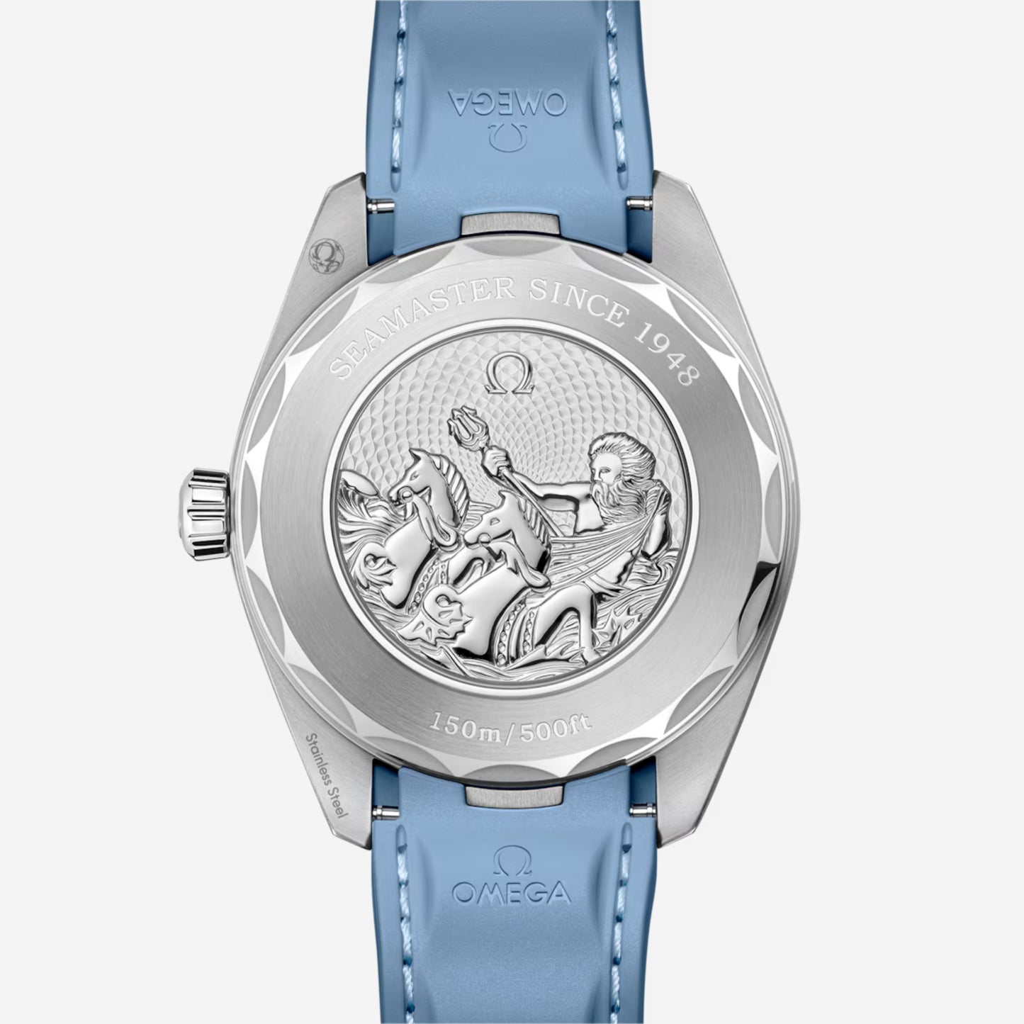 Seamaster Aqua Terra Worldtimer 150M Sydney 43mm aço com bracelete de borracha