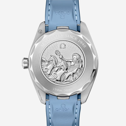 Seamaster Aqua Terra Worldtimer 150M Sydney 43mm aço com bracelete de borracha
