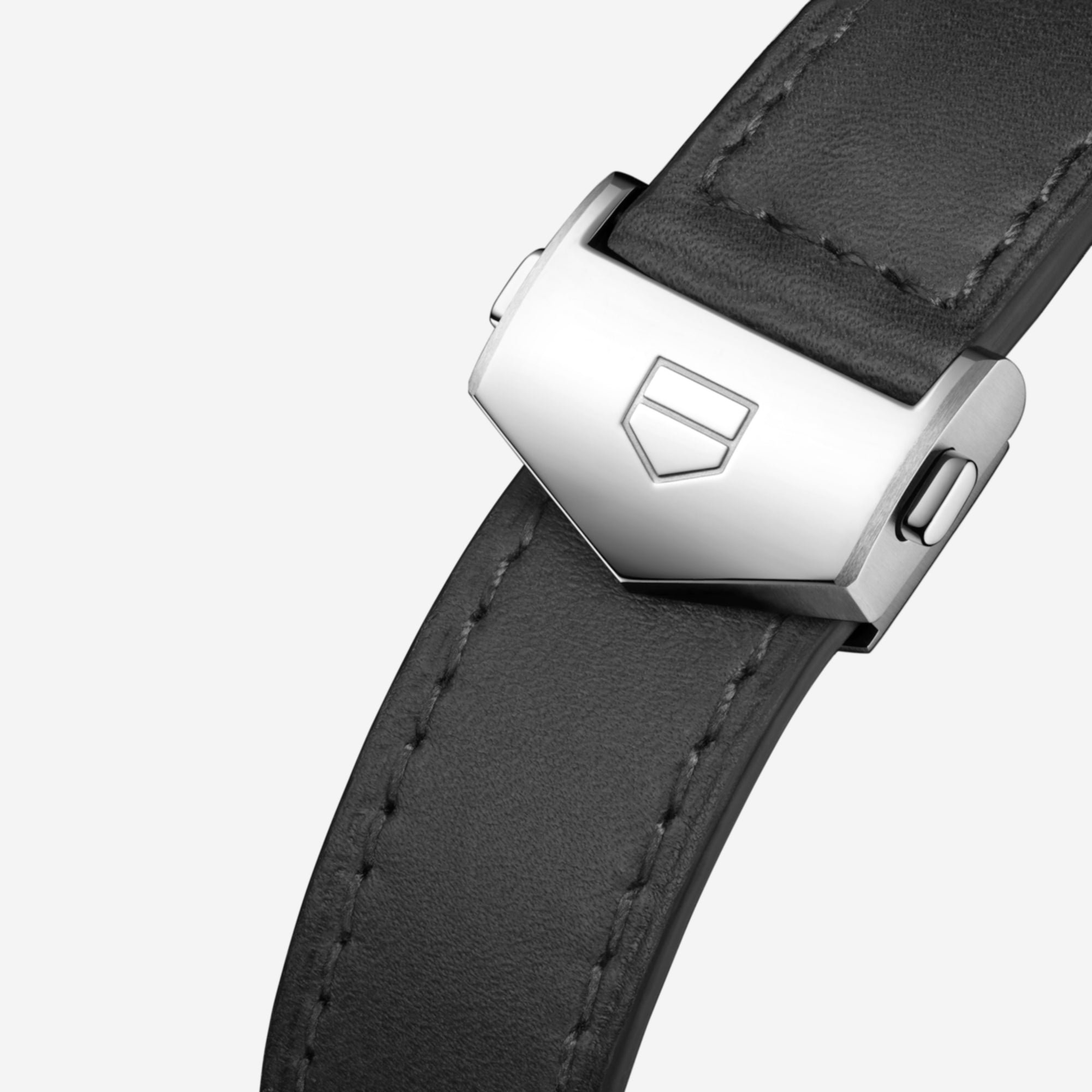 TAG Heuer Carrera Chronosprint x Porsche, 42 mm, aço em bracelete de couro
