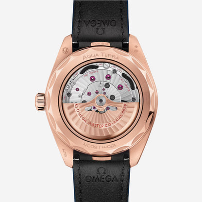 Seamaster Aqua Terra Worldtimer 150M Paris 43mm aço com bracelete de couro