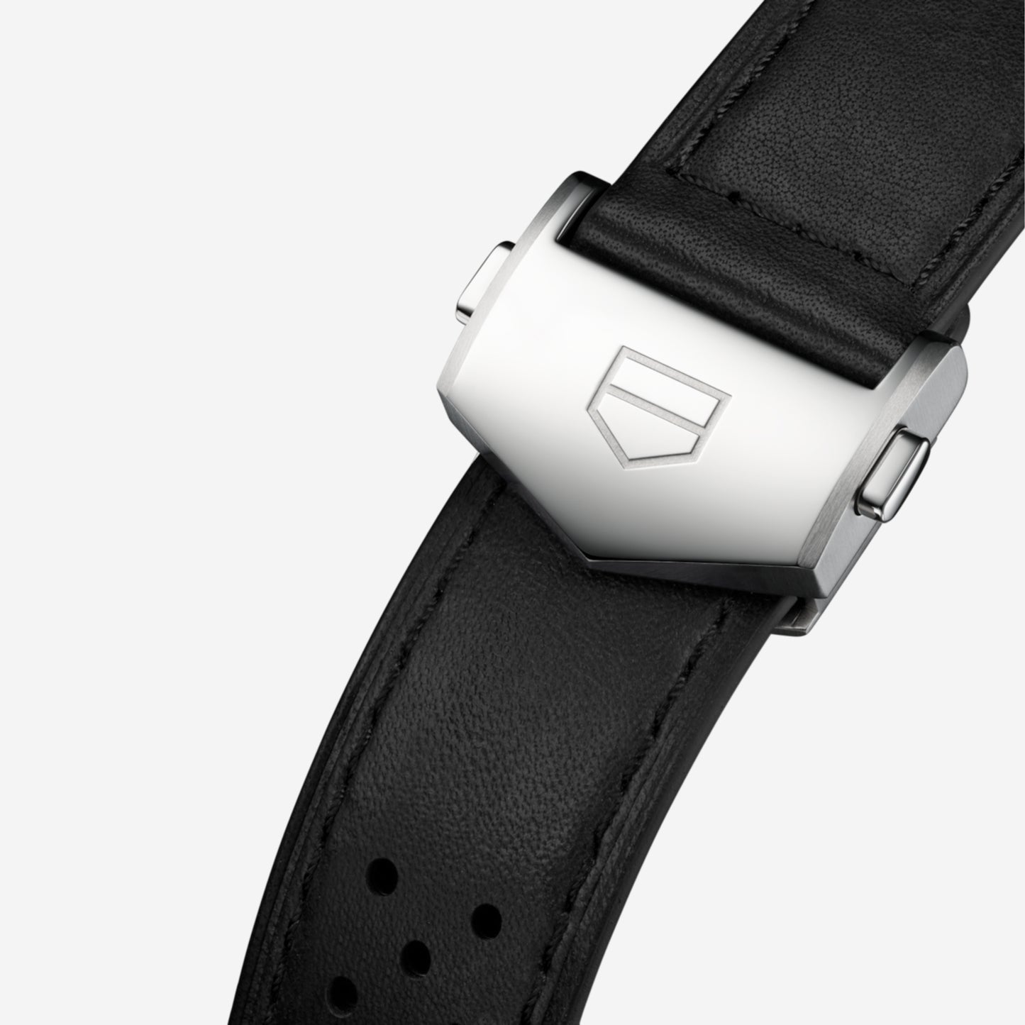 TAG Heuer Carrera Chronograph 39mm aço com bracelete de couro