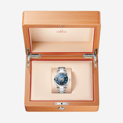 Seamaster Aqua Terra Worldtimer 150M Geneva 43mm aço com bracelete em aço