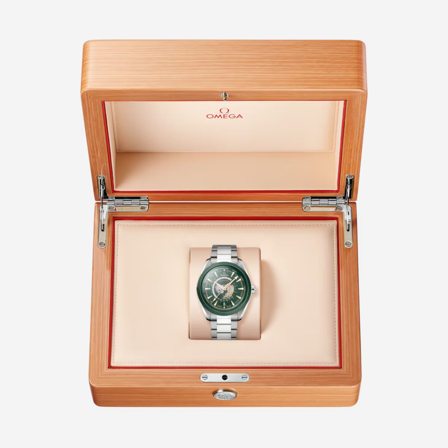 Seamaster Aqua Terra Worldtimer 150M Cape Town 43mm aço com bracelete em aço