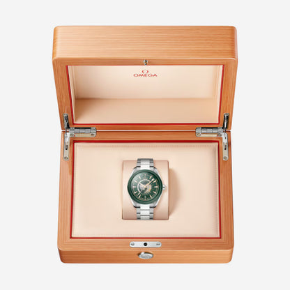 Seamaster Aqua Terra Worldtimer 150M Cape Town 43mm aço com bracelete em aço