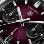 TAG Heuer Carrera Chronograph, 39 mm, aço em bracelete de couro