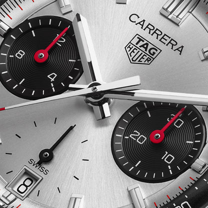 TAG Heuer Carrera Chronograph 39mm aço com bracelete em aço