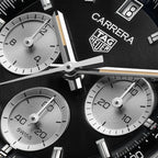 TAG Heuer Carrera Chronograph, 39 mm, aço em aço
