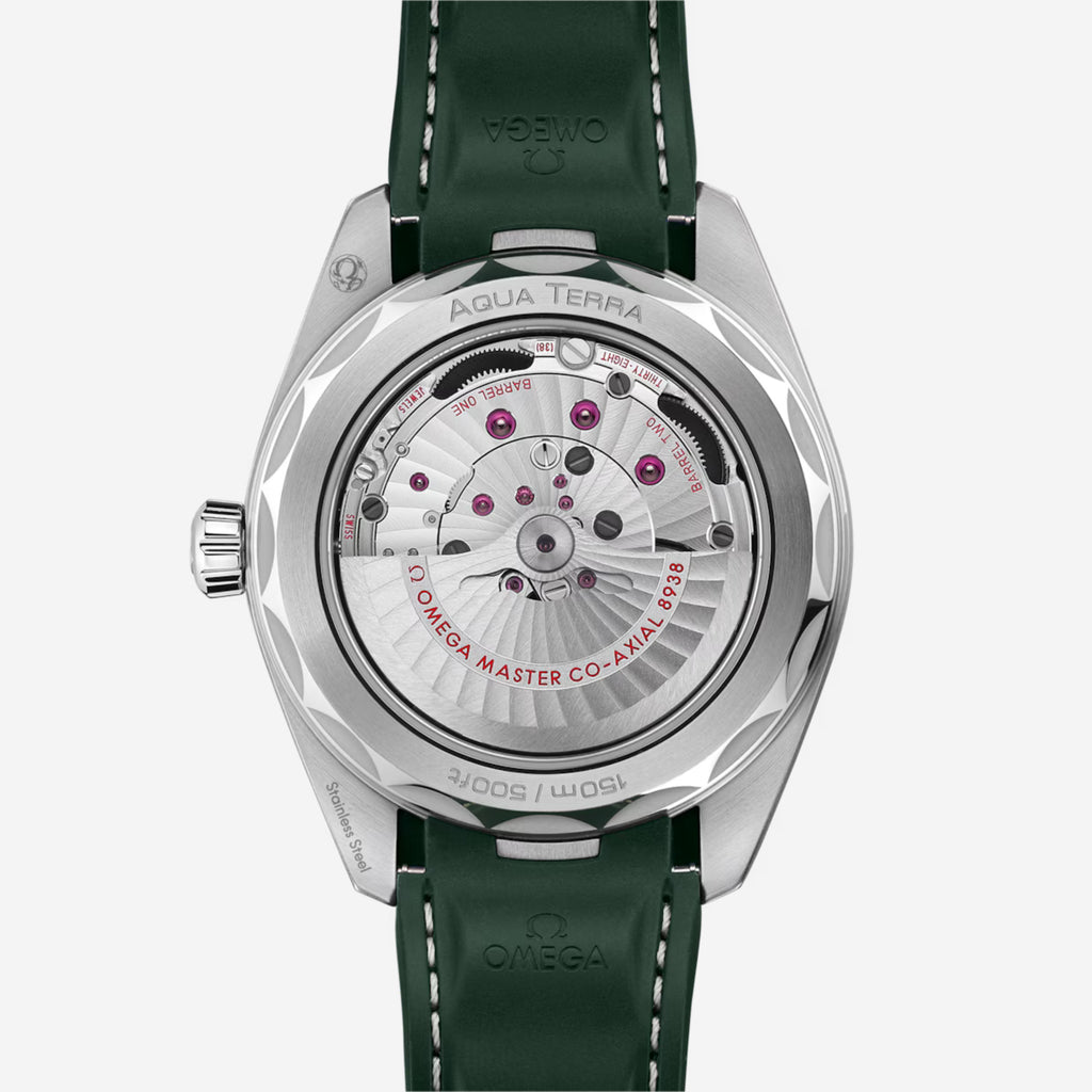 Seamaster Aqua Terra Worldtimer, 43 mm, aço em bracelete de borracha