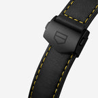 TAG Heuer Formula 1 Chronograph Black x Senna, 43 mm, aço em bracelete de couro